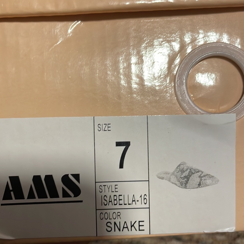 ams Isabella snakeskin studded mules - Picture 11 of 11